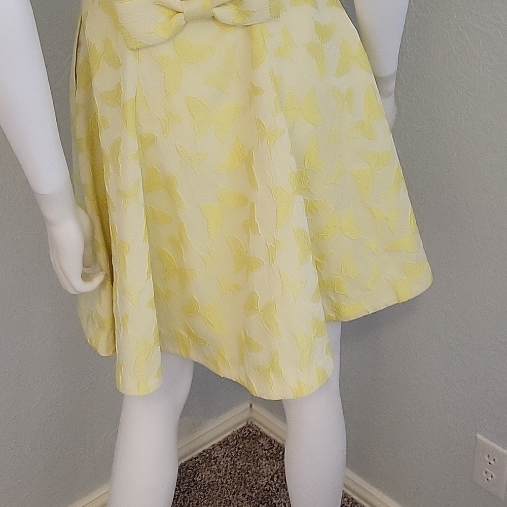 ERIN Fetherston Veronica Butterfly Yellow Fit & Flare Tank Rush Prom Dress - Picture 9 of 12